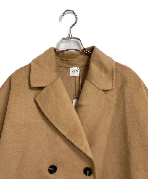 YENN（イエン）YENN (イエン) DOUBLE FACE CAPE JACKET キャメル サイズ:FREEの古着・服飾アイテム
