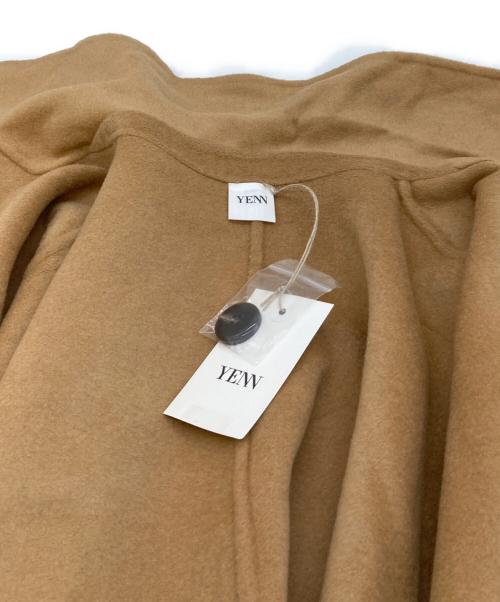 YENN（イエン）YENN (イエン) DOUBLE FACE CAPE JACKET キャメル サイズ:FREEの古着・服飾アイテム