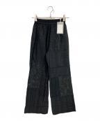 TODAYFULトゥデイフル）の古着「Patchwork Lace Pants」｜ブラック
