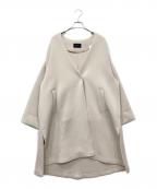 chignonシニヨン）の古着「ダンボールフォルムコート」｜ベージュ