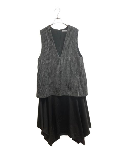 ADORE（アドーア）ADORE (アドーア) スパングルツイードワンピース ブラック サイズ:不明の古着・服飾アイテム