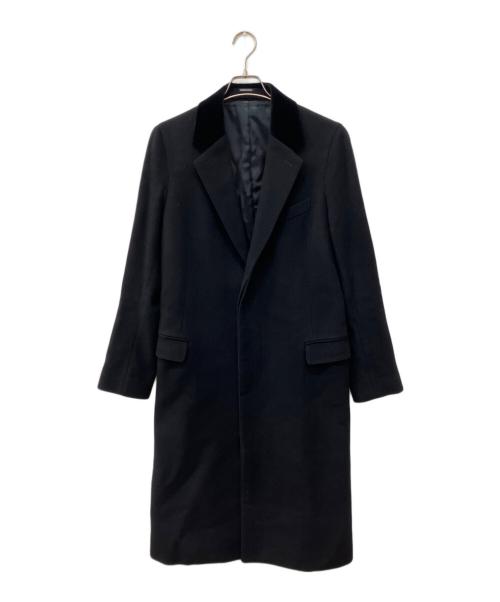 ALEXANDER McQUEEN（アレキサンダーマックイーン）ALEXANDER McQUEEN (アレキサンダーマックイーン) ウールロングコート ブラック サイズ:46の古着・服飾アイテム