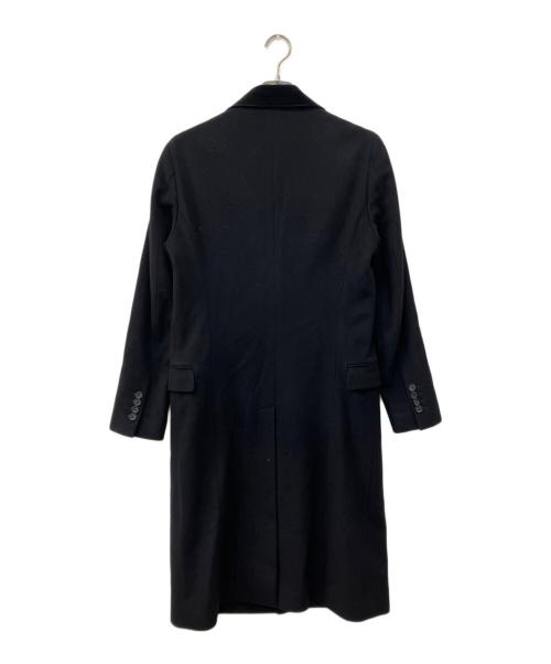 ALEXANDER McQUEEN（アレキサンダーマックイーン）ALEXANDER McQUEEN (アレキサンダーマックイーン) ウールロングコート ブラック サイズ:46の古着・服飾アイテム