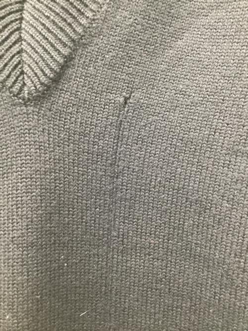 Maison Margiela（メゾンマルジェラ）Maison Margiela (メゾンマルジェラ) GAUGE 5 JERSEY KNIT VEST ネイビー サイズ:Mの古着・服飾アイテム