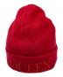 ALEXANDER McQUEEN（アレキサンダーマックイーン）の古着「カシミヤウールロゴニット帽」｜レッド