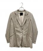 anuansアニュアンス）の古着「リネンテーラードジャケット」｜ベージュ
