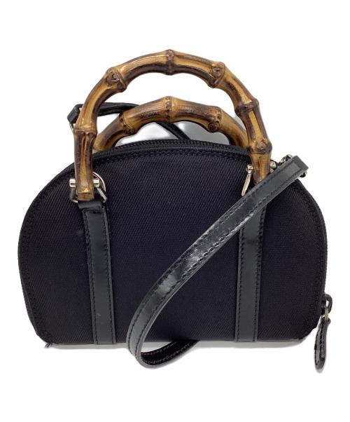 GUCCI（グッチ）GUCCI (グッチ) バンブー 2way ミニショルダーバッグ ブラックの古着・服飾アイテム