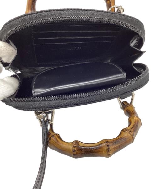 GUCCI（グッチ）GUCCI (グッチ) バンブー 2way ミニショルダーバッグ ブラックの古着・服飾アイテム