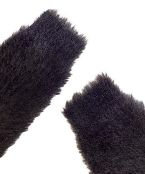 FRED PERRY（フレッドペリー）FRED PERRY (フレッドペリー) RAY BEAMS (レイ ビームス) Fluffy V-neck Knit Cardigan ブラック サイズ:UK 10の古着・服飾アイテム