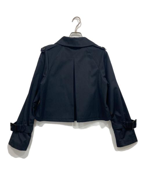 BLUE LABEL CRESTBRIDGE（ブルーレーベルクレストブリッジ）BLUE LABEL CRESTBRIDGE (ブルーレーベルクレストブリッジ) ショートトレンチコート ネイビー サイズ:36の古着・服飾アイテム
