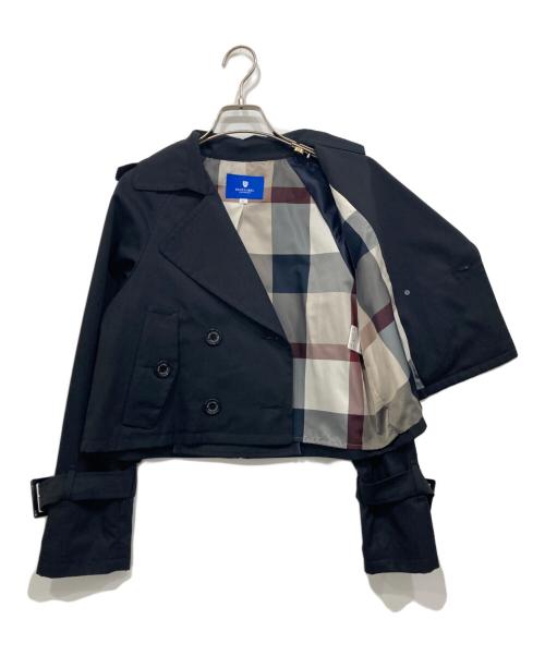 BLUE LABEL CRESTBRIDGE（ブルーレーベルクレストブリッジ）BLUE LABEL CRESTBRIDGE (ブルーレーベルクレストブリッジ) ショートトレンチコート ネイビー サイズ:36の古着・服飾アイテム