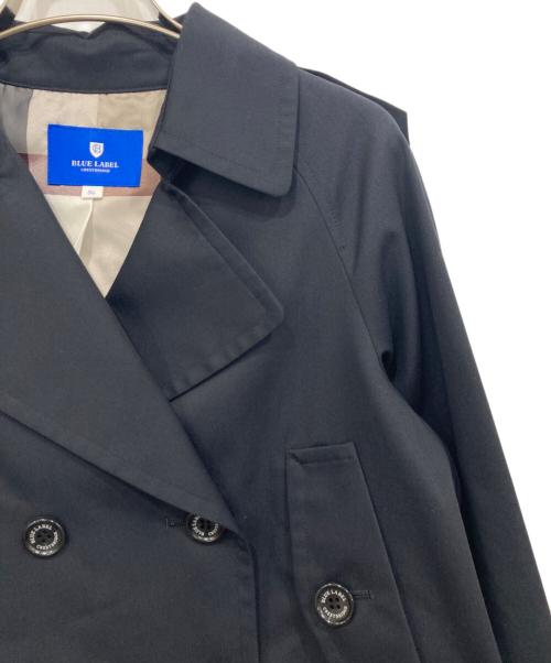 BLUE LABEL CRESTBRIDGE（ブルーレーベルクレストブリッジ）BLUE LABEL CRESTBRIDGE (ブルーレーベルクレストブリッジ) ショートトレンチコート ネイビー サイズ:36の古着・服飾アイテム