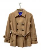 BLUE LABEL CRESTBRIDGEブルーレーベルクレストブリッジ）の古着「スペリオルメルトンショートコート」｜ベージュ