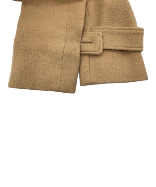 BLUE LABEL CRESTBRIDGE（ブルーレーベルクレストブリッジ）BLUE LABEL CRESTBRIDGE (ブルーレーベルクレストブリッジ) スペリオルメルトンショートコート ベージュ サイズ:36の古着・服飾アイテム