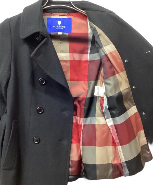 BLUE LABEL CRESTBRIDGE（ブルーレーベルクレストブリッジ）BLUE LABEL CRESTBRIDGE (ブルーレーベルクレストブリッジ) スペリオルメルトンショートコート ブラック サイズ:36の古着・服飾アイテム