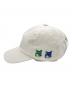 maison kitsune (メゾンキツネ) DOUBLE BOLD FOX HEAD CAP ホワイト：6000円