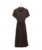 MACKINTOSH LONDONマッキントッシュ ロンドン）の古着「バスケットウィーブワンピース」｜ブラック