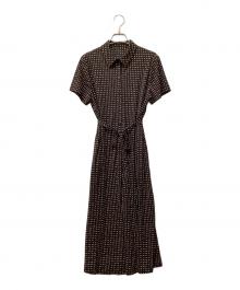 MACKINTOSH LONDON（マッキントッシュ ロンドン）の古着「バスケットウィーブワンピース」｜ブラック
