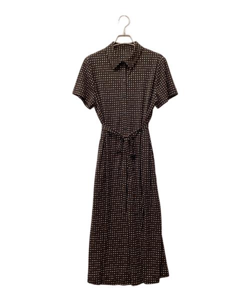 MACKINTOSH LONDON（マッキントッシュ ロンドン）MACKINTOSH LONDON (マッキントッシュ ロンドン) バスケットウィーブワンピース ブラック サイズ:38の古着・服飾アイテム