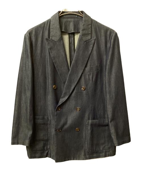 CABAN（キャバン）CABAN (キャバン) コットンデニム ダブルブレストジャケット インディゴ サイズ:Lの古着・服飾アイテム