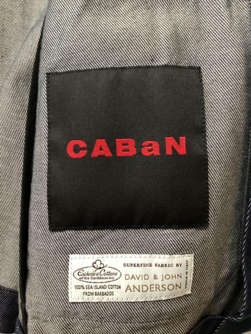 CABAN（キャバン）CABAN (キャバン) コットンデニム ダブルブレストジャケット インディゴ サイズ:Lの古着・服飾アイテム