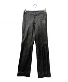 RALPH LAUREN SPORT（ラルフローレン スポーツ）の古着「ラムレザーパンツ」｜ブラック