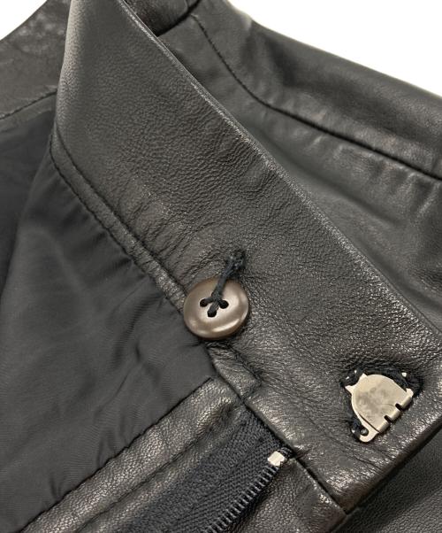 RALPH LAUREN SPORT（ラルフローレン スポーツ）RALPH LAUREN SPORT (ラルフローレン スポーツ) ラムレザーパンツ ブラック サイズ:W64の古着・服飾アイテム