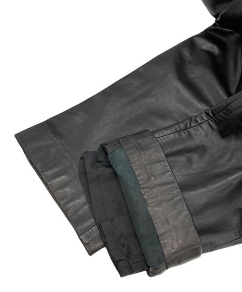 RALPH LAUREN SPORT（ラルフローレン スポーツ）RALPH LAUREN SPORT (ラルフローレン スポーツ) ラムレザーパンツ ブラック サイズ:W64の古着・服飾アイテム