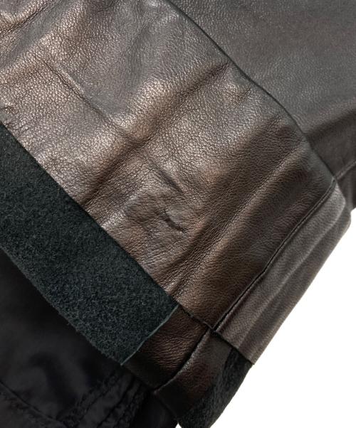 RALPH LAUREN SPORT（ラルフローレン スポーツ）RALPH LAUREN SPORT (ラルフローレン スポーツ) ラムレザーパンツ ブラック サイズ:W64の古着・服飾アイテム