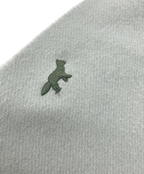 maison kitsune（メゾンキツネ）maison kitsune (メゾンキツネ) 大判ストール グリーンの古着・服飾アイテム