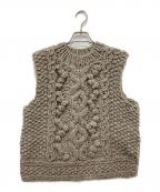 TSUHARU by samansa Mos2ツハル バイ サマンサモスモス）の古着「ペルー柄編みニットベスト」｜ベージュ