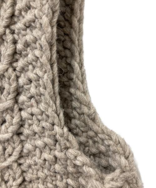 TSUHARU by samansa Mos2（ツハル バイ サマンサモスモス）TSUHARU by samansa Mos2 (ツハル バイ サマンサモスモス) ペルー柄編みニットベスト ベージュ サイズ:Fの古着・服飾アイテム