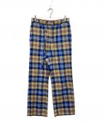 ADER errorアーダーエラー）の古着「チェックパンツ」｜ブルー