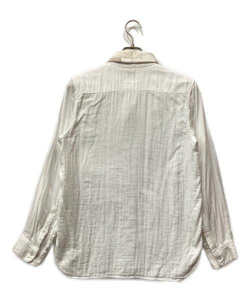 FUNSET OF ART（ファンセットオブアート）FUNSET OF ART (ファンセットオブアート) パッチワークシャツ ホワイト サイズ:Sの古着・服飾アイテム