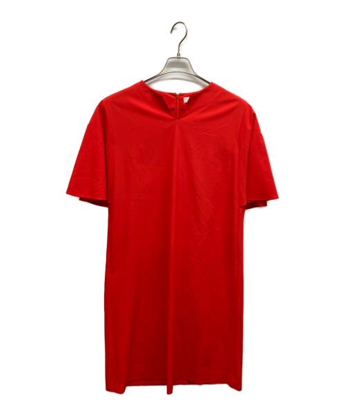 ADORE（アドーア）ADORE (アドーア) スーパードライジョーゼットワンピース レッド サイズ:36の古着・服飾アイテム
