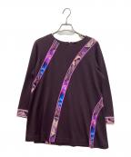 LEONARDレオナール）の古着「7分袖カットソー　チュニック」｜パープル