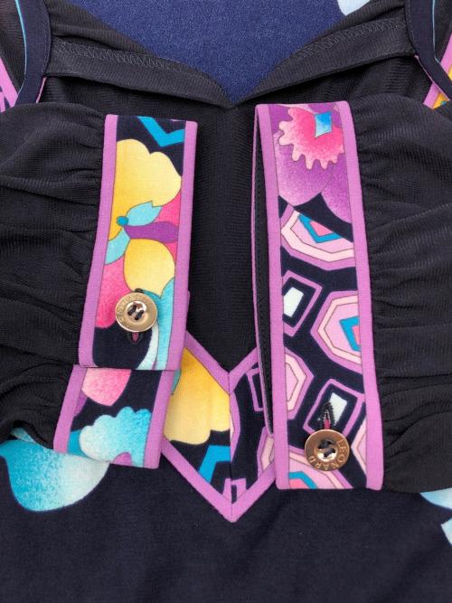 LEONARD（レオナール）LEONARD (レオナール) 総柄チュニック ブラック サイズ:40の古着・服飾アイテム