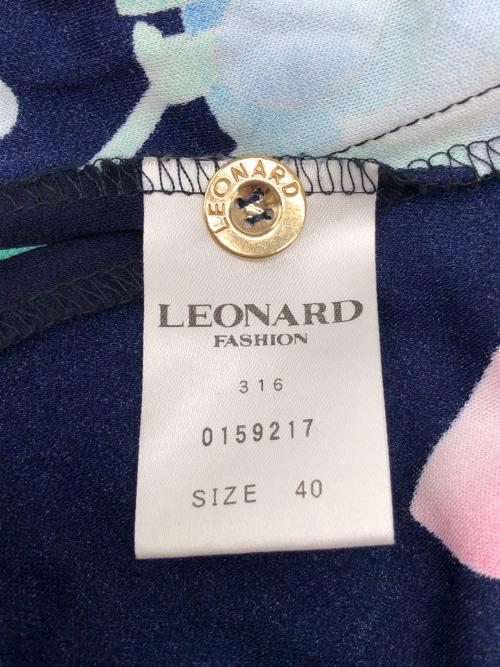 LEONARD（レオナール）LEONARD (レオナール) 総柄チュニック ブラック サイズ:40の古着・服飾アイテム