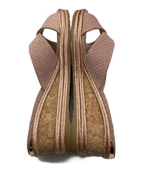 JIMMY CHOO（ジミーチュウ）JIMMY CHOO (ジミーチュウ) クロスサンダル ピンク サイズ:38の古着・服飾アイテム
