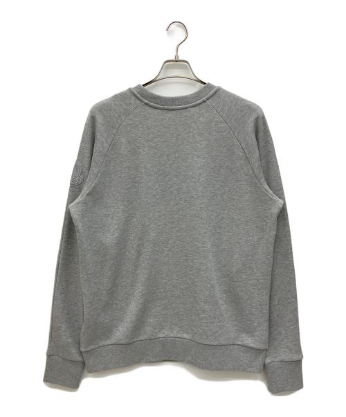 MONCLER（モンクレール）MONCLER (モンクレール)  MAGLIA GIROCOLLO クルーネックスウェット グレー サイズ:Lの古着・服飾アイテム
