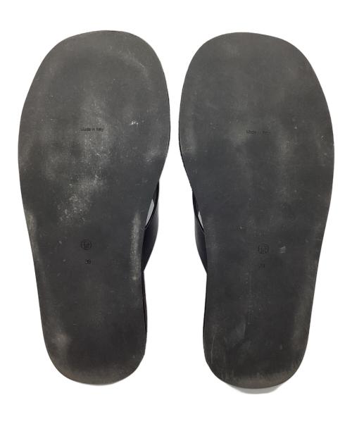 THE ROW（ザ ロウ）THE ROW (ザ ロウ) GINZA トングサンダル ブラック サイズ:39の古着・服飾アイテム