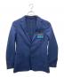 PRADA（プラダ）の古着「ロゴパッチ2Bシングルジャケット」｜ネイビー