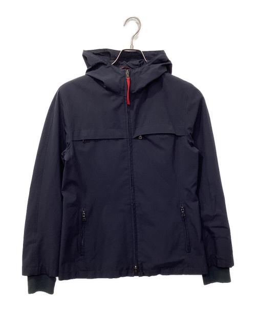 PRADA SPORTS（プラダスポーツ）PRADA SPORTS (プラダスポーツ) GORE-TEX Zip-Up Hood Jacket/GORE-TEX ナイロンフーデットジャケット ネイビー サイズ:42の古着・服飾アイテム