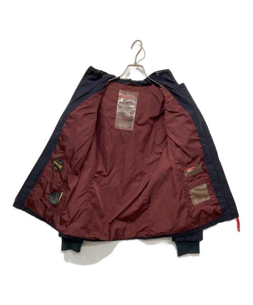 PRADA SPORTS（プラダスポーツ）PRADA SPORTS (プラダスポーツ) GORE-TEX Zip-Up Hood Jacket/GORE-TEX ナイロンフーデットジャケット ネイビー サイズ:42の古着・服飾アイテム