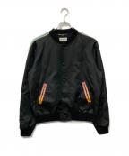 Saint Laurent Parisサンローランパリ）の古着「サテンパンサージャケット」｜ブラック