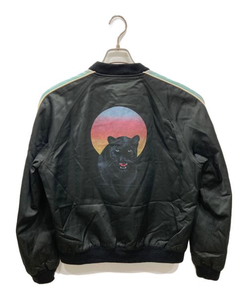 Saint Laurent Paris（サンローランパリ）Saint Laurent Paris (サンローランパリ) サテンパンサージャケット ブラック サイズ:48の古着・服飾アイテム