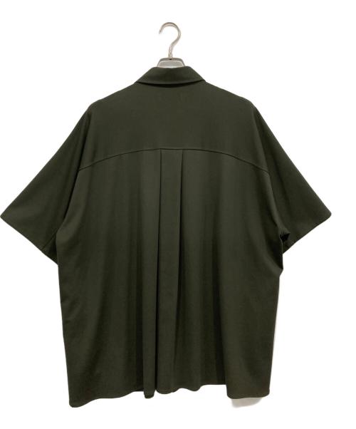 Graphpaper（グラフペーパー）Graphpaper (グラフペーパー) Viscose Ponte S/S Yoke Sleeve Shirt グリーン サイズ:Freeの古着・服飾アイテム