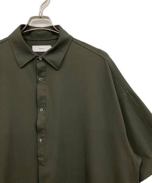 Graphpaper（グラフペーパー）Graphpaper (グラフペーパー) Viscose Ponte S/S Yoke Sleeve Shirt グリーン サイズ:Freeの古着・服飾アイテム