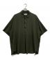 Graphpaper（グラフペーパー）の古着「Viscose Ponte S/S Yoke Sleeve Shirt」｜グリーン