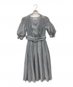 HER LIP TOハーリップトゥ）の古着「Airy Volume Sleeve Dress」｜ブルー